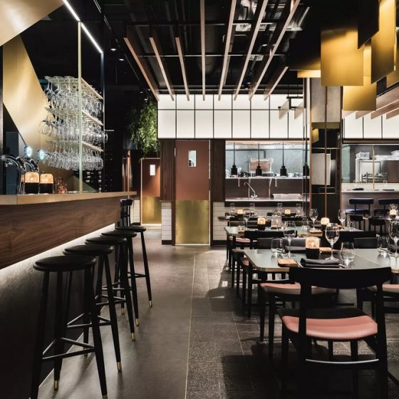 Restaurantbelysning hos Code Restaurant
