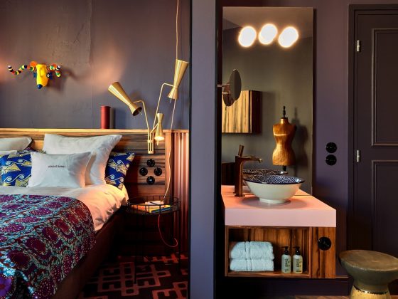 Hotellrom med belysning fra Baulmann Leuchten