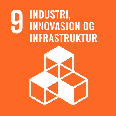 Bilde av bærekraftsmål nr. 9, Industri, innovasjon og infrastruktur